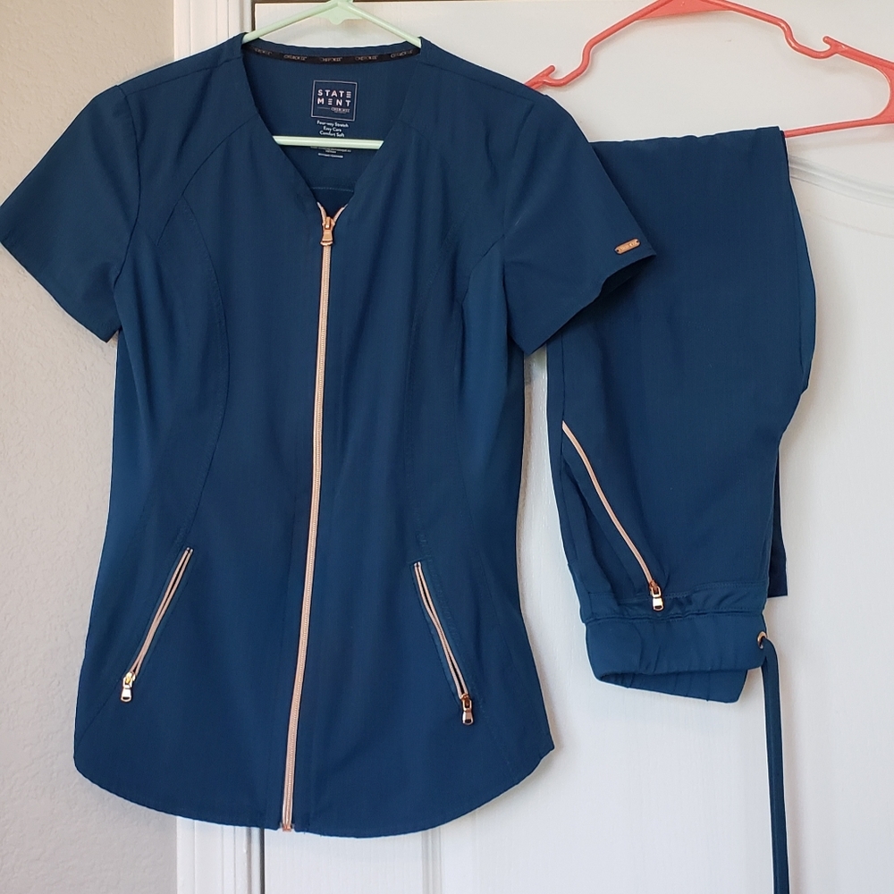 Cherokee scrubs carribean blue size XXS